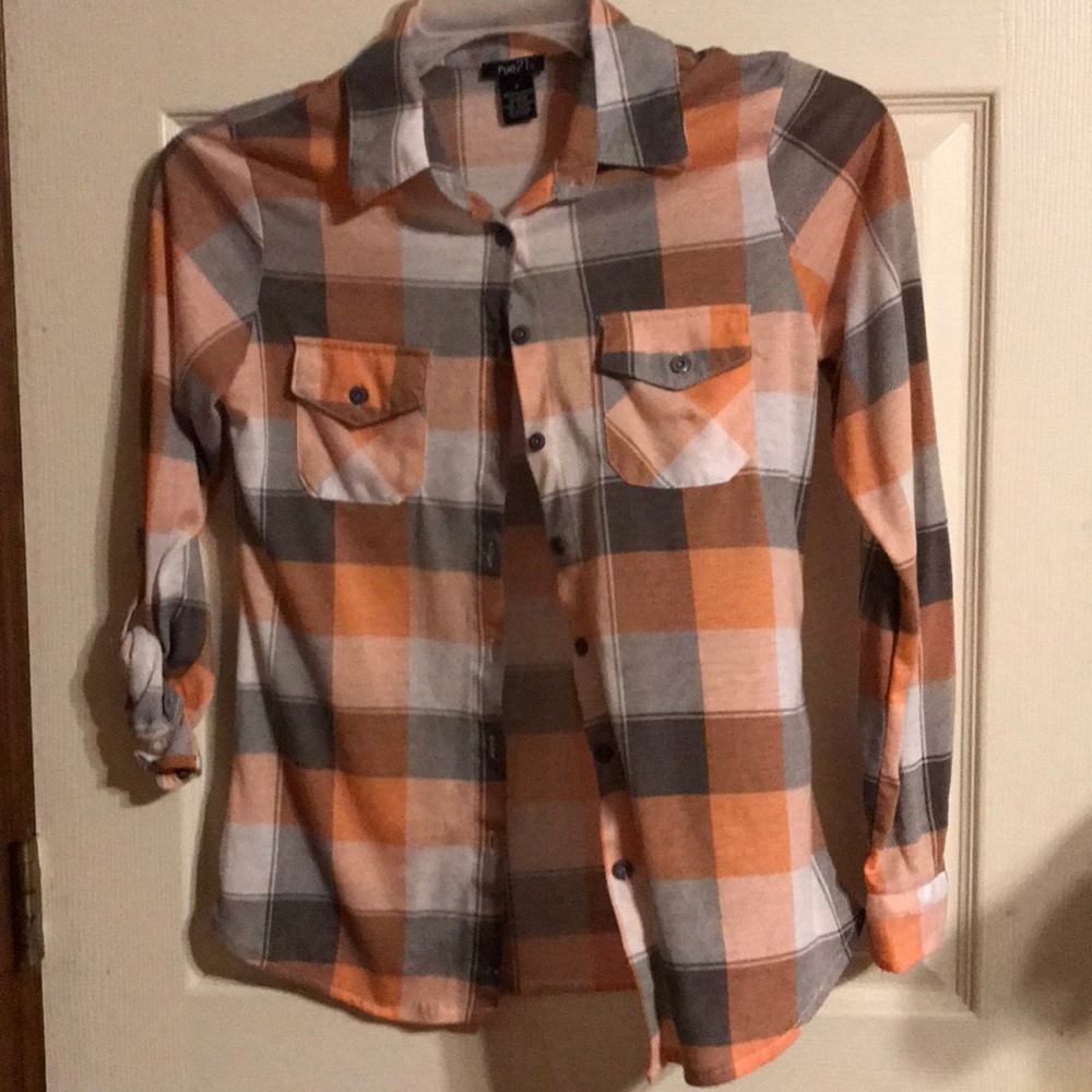 Rue 21 Plaid Button Up